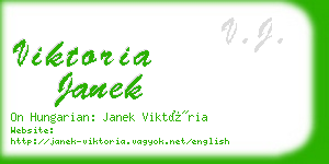 viktoria janek business card